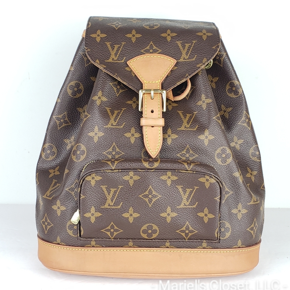 Authentic Louis Vuitton Montsouris MM Backpack #3004M